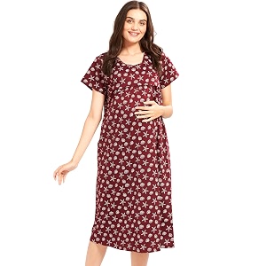 AV2 Women Cotton Printed Maternity Nursing
