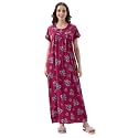 AV2 Women Printed Alpine Nightwear Nighty Maxi