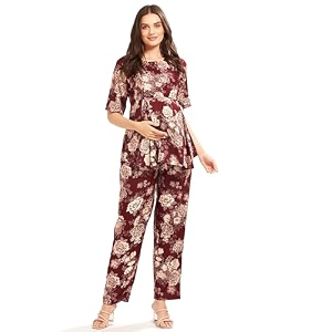 AV2 Women Rayon Printed Maternity Top