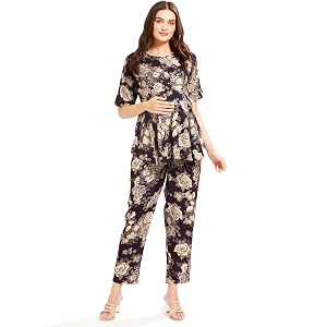 AV2 Women Rayon Printed Maternity Top