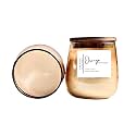 Lustre Finish Golden Glass Jar Soy Wax Scented Candle - Fragrance Orange Marmalade - 48hrs Burn Time