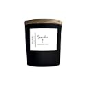 Matte Black Scented Candle Soy Wax - Highly Scented Lavender - 40hrs Burn Time