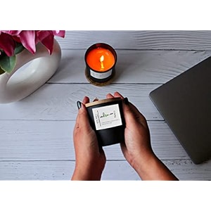 matte black soy wax scented candle - fragrance melon me crazy cranberry  summer melon  strawberry - 40hrs burn time