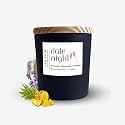 Scented Candle, Soy Wax, Matte Black - Fragrance Date Night (Champagne + Pineapple + Lavender), 40hrs Burn Time