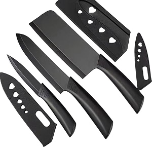 avablue 3-piece stainless steel chef knife set  ultra sharp kitchen knife set for home amp restaurant use  includes meat cutting knife with ergonomic handle  multipurpose cooking knives