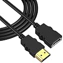 AVACON SANCY HDMI Extension Cable Adapter Male to Female Supports 4K and 1080p Compatible with Smart TV, Laptop, Tablet, Projector,2M, Black