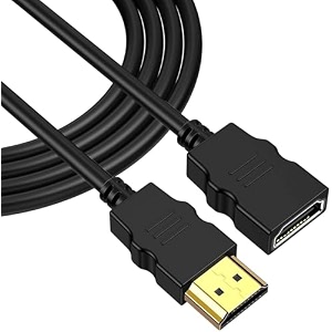 sancy hdmi extension cable adapter male to female supports 4k and 1080p compatible with smart tv laptop tablet projector2m black