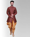 AVAETA Etnic Wear Embellished & Embroideried Floral Print Sherwani