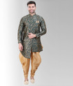 AVAETA Floral Print Sherwani