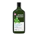 Avalon Organics Strengthening Peppermint Shampoo, 11 oz. (Pack of 3)
