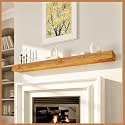 Avana Fireplace Mantle - Natural Fireplace Mantles Wood - Mounted Mantles for Over Fireplace - Handcrafted Fireplace Wood Mantel - Wood Mantels for Fireplace (Rustic Natural, 72 X 8 X 3)