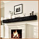 Avana Rustic Fireplace Mantle Shelf 84 Inches for Home Decor/Wall Decor - Handcrafted Wood Shelf for Wall - Decorative Fireplace Mantel Shelf - Farmhouse Mantle Decor 84 X 8 X 5 - Espresso