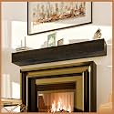 Avana Rusticfireplace Mantel - Mounted Mantles for Over Fireplace - Farmhouse Fireplace Mantle Shelf 60 Inches - Handcrafted Wood Fireplace Mantels - Fireplace Mantels 60 Inches X 8 X 5 - Espresso