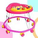 AVANI METROBUZZ Baby Activity Walker Foldable with Music and Funky Light Bar for 6 Months to 18 Months Old Baby (Pink)