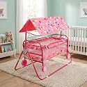 AVANI METROBUZZ Baby Cradle with Wheels, Canopy, Foldable for for 0-6 Months Baby Boys and Girls