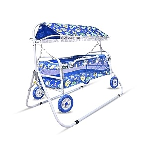 avani metrobuzz baby folding cradle swings jhula palna comfortable sleep with mosquito net for 0-13 months infant amp toddlers newborn babies