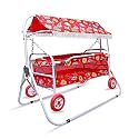 AVANI METROBUZZ Foldable Baby Jhula Palna Cradle with Mosquito Net for 0-13 Months Baby Boys and Girls Sleep Comfartable