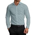 AVANOVA Men39s White Long Sleeve Slim Fit