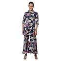 AVANOVA Soft Maslin Silk V Neck Co-Ords