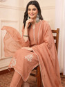 AVANSHEE Women Chanderi Kurta Pant Dupatta Set