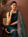 AVANSHEE Women Kurta Palazzo Dupatta Set