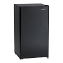 Avanti 3.2 Cu. Ft. Compact Refrigerator with Removable Glass Shelves, Full Range Temperature Control, Reversible Door, Automatic Defrost, ENERGY STAR Certified, 3.2 cu.ft., Black