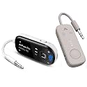 Avantree Relay & Voyager - Airplane Bluetooth 5.3 Adapter and OLED Screen
