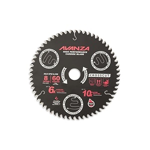avanza full-kerf tct saw blade durashield coated and anti-vibration technology in-built 834 200mm x 60t smooth