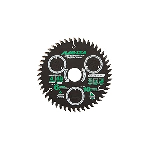 avanza full-kerf tct saw blade 4 x 48 best suited for cutting plywoods furniture pieces and crosscutting of hardwoods smoothest durashield coated and anti-vibration technology in-built