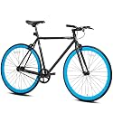 AVASTA Single-Speed Fixed Gear Fixie Bike, Flip Flop Hub Urban Commuter Bicycle, 50/54/58cm Frame, Multiple Colors