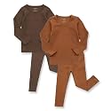AVAUMA Baby Boys Girls Pajama Set Kids Toddler Snug fit Basic Cotton Sleepwear pjs for Daily