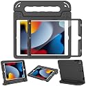 AVAWO Case for iPad with Adjustable Handles (Black, for iPad 9th/8th/7th Gen 10.2" 2021/2020/2019)
