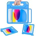 AVAWO Case for iPad with Adjustable Handles (Blue, for iPad A16 11th/10th Gen 11"/10.9" 2025/2022)
