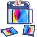 AVAWO Case for iPad with Adjustable Handles (Navy Blue, for iPad A16 11th/10th Gen 11"/10.9" 2025/2022)