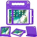 AVAWO Case for iPad with Adjustable Handles (Purple, for iPad 6th/5th Gen 9.7" 2018/2017)