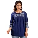 Avayayat Short Kurti for Women Embroidered
