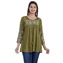 Avayayat Short Kurti for Women Embroidered