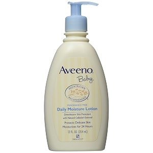 aveeno baby daily moisture lotion fragrance free 12 ounce pack of 2