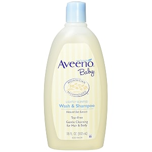 aveeno baby wash amp shampoo 18oz - 2 pack -