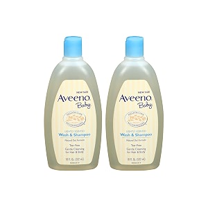 aveeno baby wash and shampoo 18 oz -pack of 2