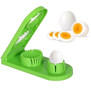 avenn 2 in 1 egg cutter boiled eggs cutter multi purpose egg slicer stainless steel cutting wires  egg cutter for hard boiled eggs  egg slicer multicolor