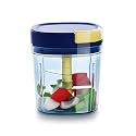 Avenn 600 ML Compact Chopper with 3 Blades effortlessly Chopping Big Size Kitchen Dori Handy Vegetable and Fruit Manual Onion Dry Fruit Salad Maker Vegetable Quick Chopper (Multicolor)