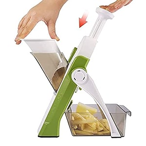 avenn mandoline slicer spiralizer vegetable slicer  veggie slicer mandoline food slicer with julienne grater  v slicer mandoline cutter  zoodle maker multicolor