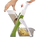 Avenn Mandoline Slicer Spiralizer Vegetable Slicer | Veggie Slicer Mandoline Food Slicer with Julienne Grater | V Slicer Mandoline Cutter | Zoodle Maker (Multicolor)