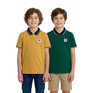 Aventura Boys 100 Cotton Half Sleeves Polo