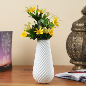 aver vera unbreakable flower pot  vase for table decor of home office restaurant plastic vase