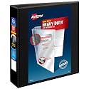 Avery® Heavy-Duty View 3 Ring Binder, 2" Slant Rings, 1 Black Binder, 2" (Pack of 12)