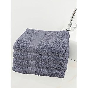 cotton bath towelset of 4gsm  500100 cottoncolor  charcoal
