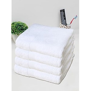 cotton bath towelset of 4gsm  500100 cottoncolor  white