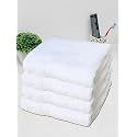 Cotton Bath Towel|Set of 4|GSM : 500|100% Cotton|Color : White